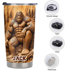 Woodland Giant Customized Thermos Cup – Personalized Bigfoot Tumbler