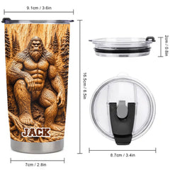 Woodland Giant Customized Thermos Cup – Personalized Bigfoot Tumbler
