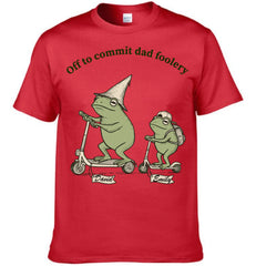“Off To Commit Dad Foolery” Customized Clothing - Personalized Kids Names - Unique Gift For Him